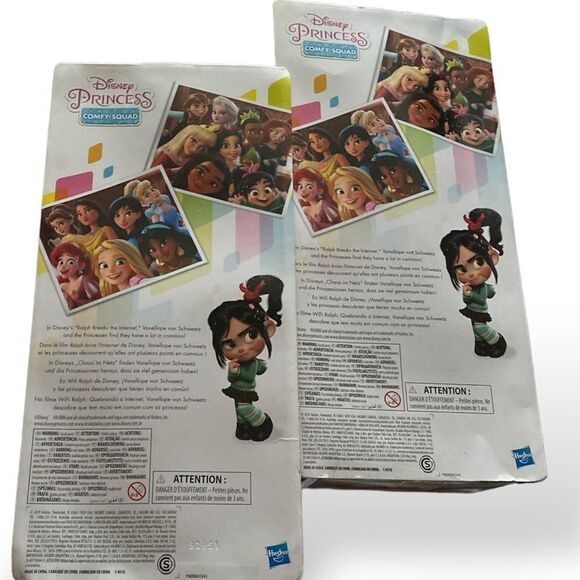 Disney Princess Comfy Squad Belle Rapunzel Set Wreck It Ralph 11” Dolls - Picture 2 of 5